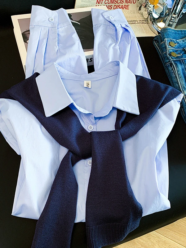 Versatile Shoulder Shawl Shirt High-End Spring 2026 Women's Fashion Casual Long Sleeve Button-Up Elegant Style Daily Wear
Versatile Shoulder Shawl Shirt High-End Spring 2026 Women's Fashion Casual Long Sleeve Button-Up Elegant Style Daily Wear