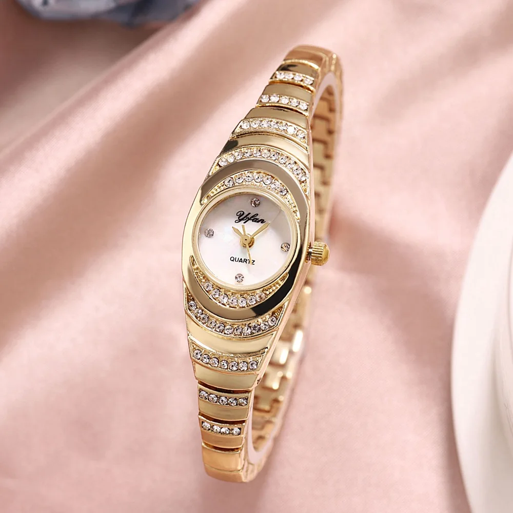 Women Bracelet Watch Rose Gold Fashion Luxury Stainless Steel Wrist Watch Rhinestone Ellipse Creative Ladies Dress Quartz Watch
Women Bracelet Watch Rose Gold Fashion Luxury Stainless Steel Wrist Watch Rhinestone Ellipse Creative Ladies Dress Quartz Watch