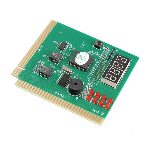 4 Digit LCD Display PC Analyzer Diagnostic Post Card Motherboard Tester with LED Indicator for ISA PCI Bus Mian Board
4 Digit LCD Display PC Analyzer Diagnostic Post Card Motherboard Tester with LED Indicator for ISA PCI Bus Mian Board