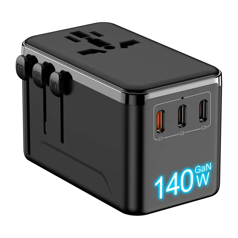 140W Universal Adapter for Travel Fast Charging International Travel
140W Universal Adapter for Travel Fast Charging International Travel