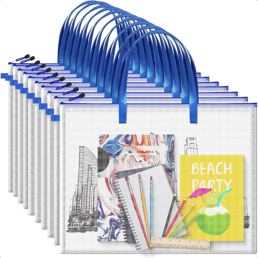 10 Pcs 19x25 Inch Art Portfolio Bag Bulk with Zipper and Handle Transparent White Bags for Artwork Posters Bulletin Boards and
10 Pcs 19x25 Inch Art Portfolio Bag Bulk with Zipper and Handle Transparent White Bags for Artwork Posters Bulletin Boards and