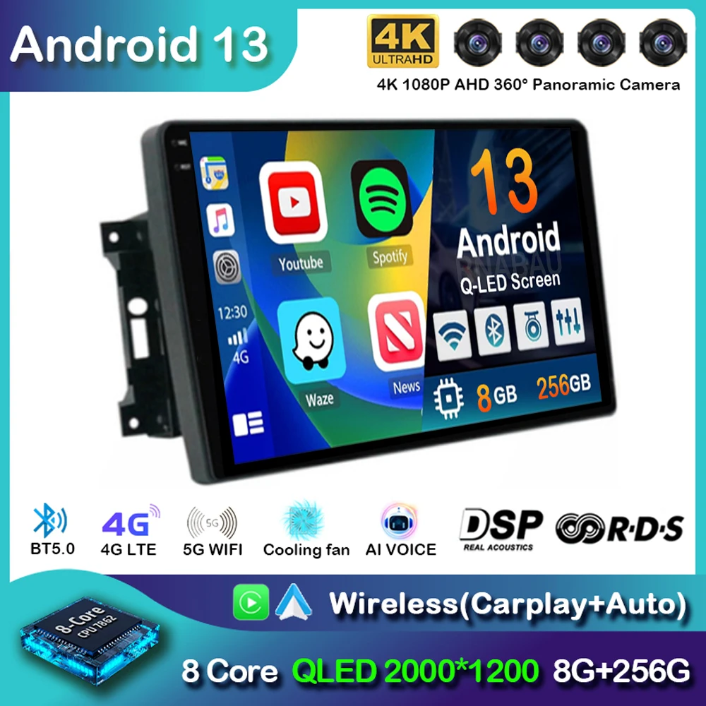 Android 13 Auto Car Radio Multimedia Player for Jeep Compass Grand Cherokee Wrangler Chrysler Sebring Town Country Dodge Charger
Android 13 Auto Car Radio Multimedia Player for Jeep Compass Grand Cherokee Wrangler Chrysler Sebring Town Country Dodge Charger