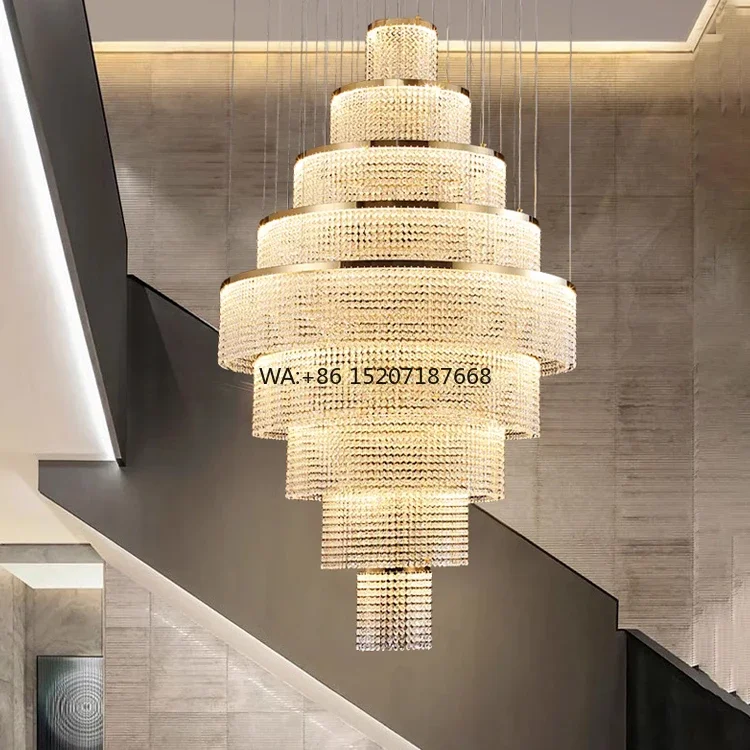 Custom Large Gold LED Crystal Modern for Hotels Luxury Villas Remote Control Adjustable Height CE
Custom Large Gold LED Crystal Modern for Hotels Luxury Villas Remote Control Adjustable Height CE