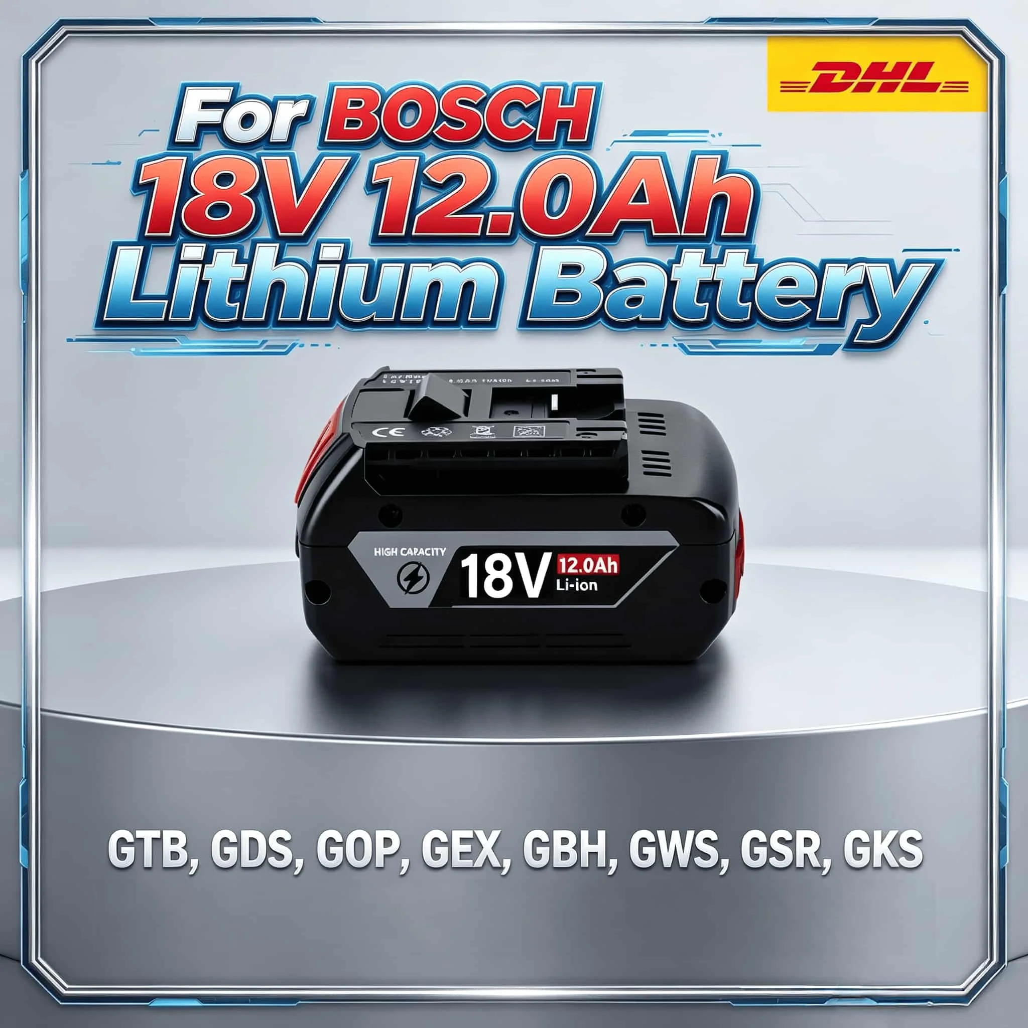 For Bosch Battery 18V GBA18V4.0 8.0Ah Suit GDR18V GSB18V, Simple Install Cell for Bosch 18V Handheld Power Tools
For Bosch Battery 18V GBA18V4.0 8.0Ah Suit GDR18V GSB18V, Simple Install Cell for Bosch 18V Handheld Power Tools