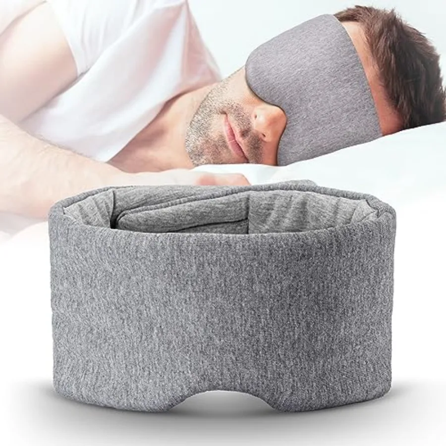 Cotton Sleep Eye Mask for Men Women, 100% Blocking Light Sleeping Mask for Side Sleeper, Soft Zero Pressure Cooling Blackout Ey
Cotton Sleep Eye Mask for Men Women, 100% Blocking Light Sleeping Mask for Side Sleeper, Soft Zero Pressure Cooling Blackout Ey