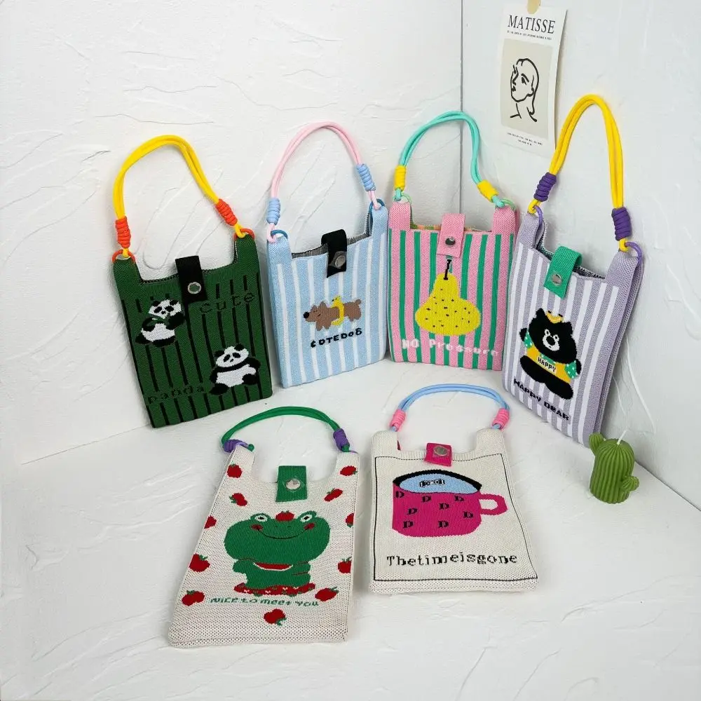 Fashion Mini Knit Handbag Cute High-capacity Knot Wrist Bag Cartoon Polyester Phone Bag For Women
Fashion Mini Knit Handbag Cute High-capacity Knot Wrist Bag Cartoon Polyester Phone Bag For Women