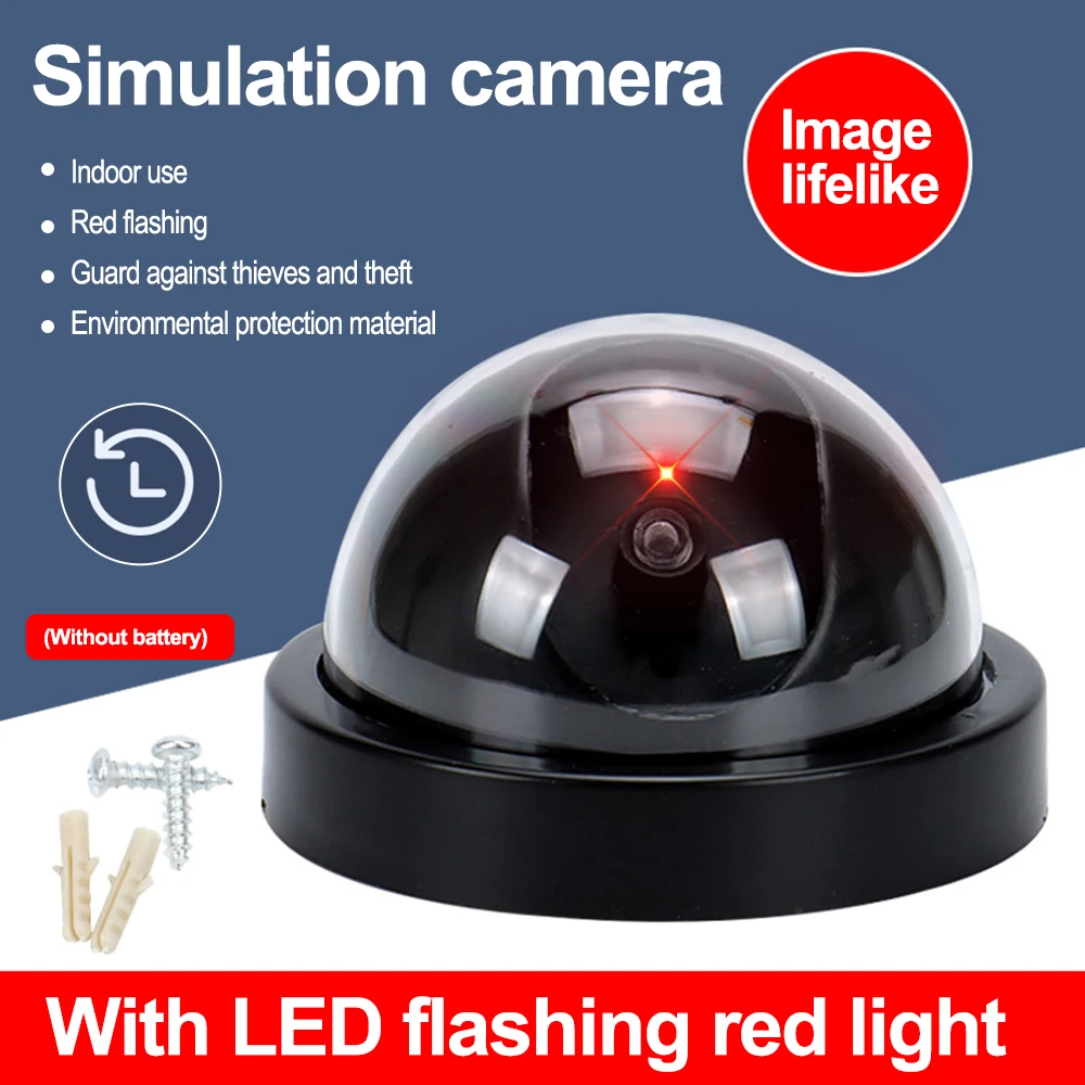 Fake Camera With Light Flashing LED Red light Monitor Battery Powered no Wiring Required For Indoor Outdoor Dome Camera
Fake Camera With Light Flashing LED Red light Monitor Battery Powered no Wiring Required For Indoor Outdoor Dome Camera
