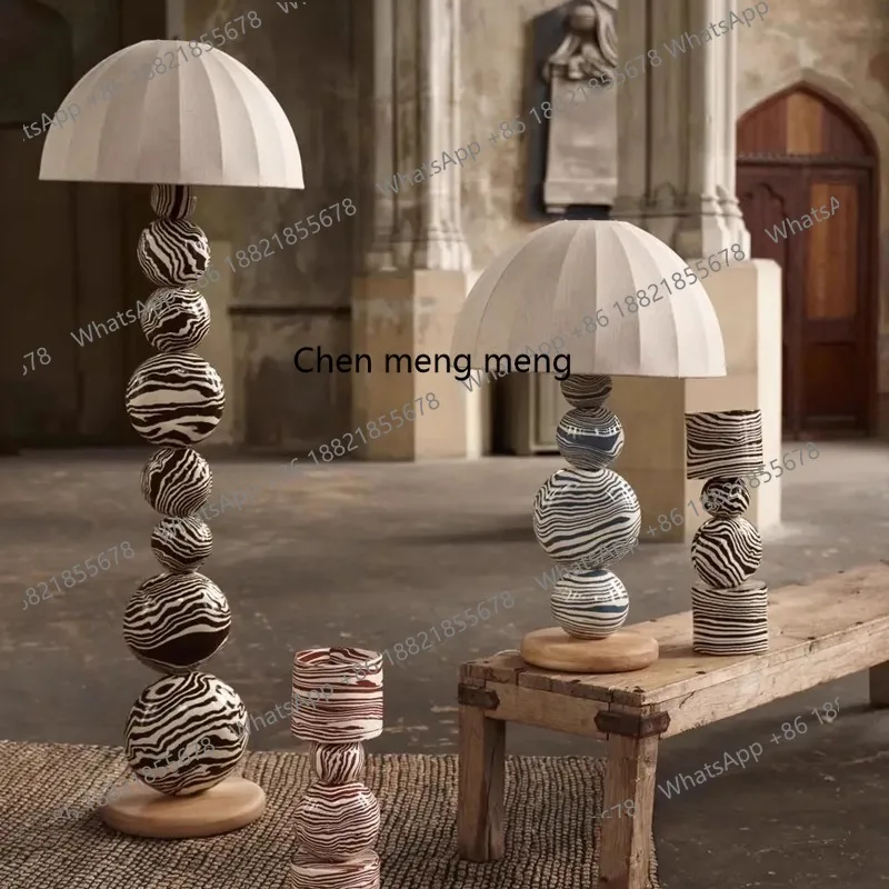 Simple zebra living room sofa floor lamp designer bedroom study medieval creative painted ball ornament lamp
Simple zebra living room sofa floor lamp designer bedroom study medieval creative painted ball ornament lamp