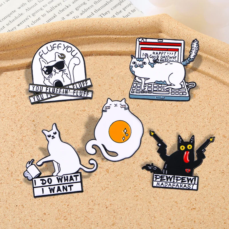 Creative Cartoon Punk Cat Brooch Metal Pin DIY Bag Badge Stylish Punk Accessory for Clothes Bags Shoes Hat Scarf T-shirt Jeans
Creative Cartoon Punk Cat Brooch Metal Pin DIY Bag Badge Stylish Punk Accessory for Clothes Bags Shoes Hat Scarf T-shirt Jeans