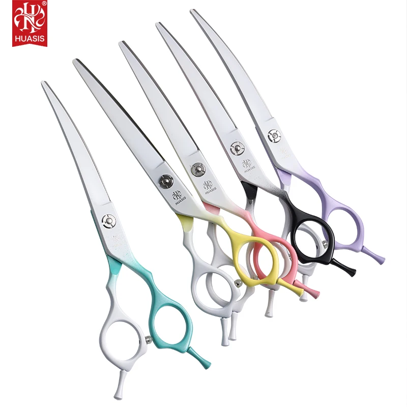 HUASIS BE70-70Q 7inch Down Curved Shear for Dog Grooming Logo Customizable Colorful Scissors for Groomers 440C
HUASIS BE70-70Q 7inch Down Curved Shear for Dog Grooming Logo Customizable Colorful Scissors for Groomers 440C
