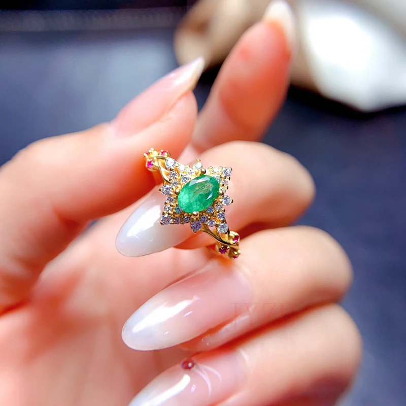 Jewelry 925 Silver Light Luxury Ring Daily wear 3*3mm100% natural emerald ring Sterling Silver gemstone ring
Jewelry 925 Silver Light Luxury Ring Daily wear 3*3mm100% natural emerald ring Sterling Silver gemstone ring