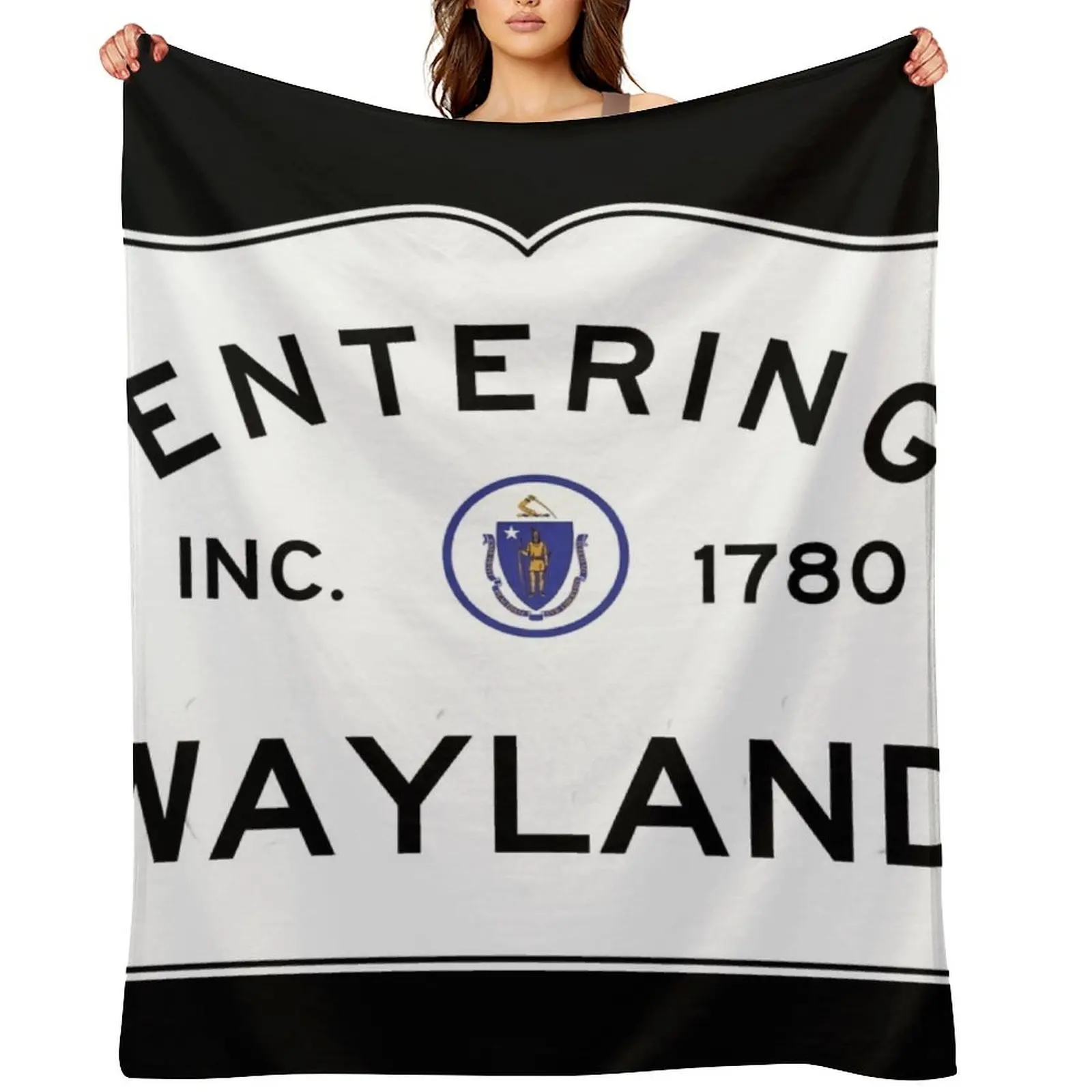 Entering Wayland Massachusetts - Commonwealth of Massachusetts Road Sign Throw Blanket Quilt valentine gift ideas Blankets
Entering Wayland Massachusetts - Commonwealth of Massachusetts Road Sign Throw Blanket Quilt valentine gift ideas Blankets