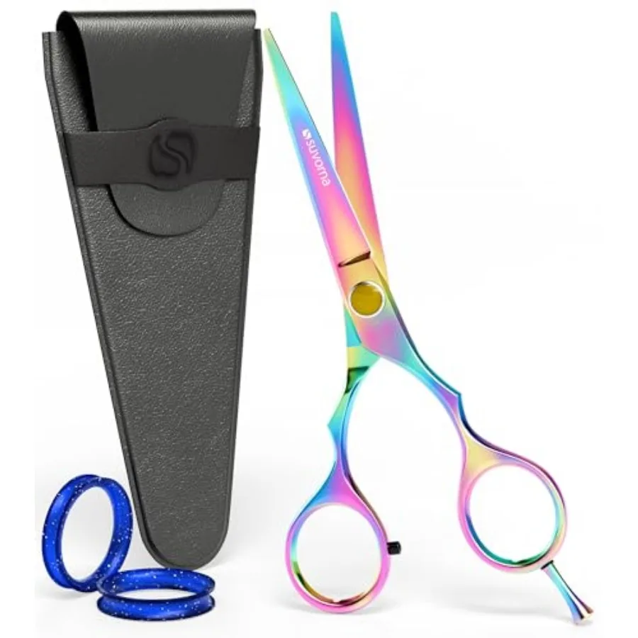 Suvorna 5.5" Multicolor Hair Cutting Scissors for Professionals, Barbers - Hair Shears for Cutting, Trimming, Grooming - Sharp
Suvorna 5.5" Multicolor Hair Cutting Scissors for Professionals, Barbers - Hair Shears for Cutting, Trimming, Grooming - Sharp