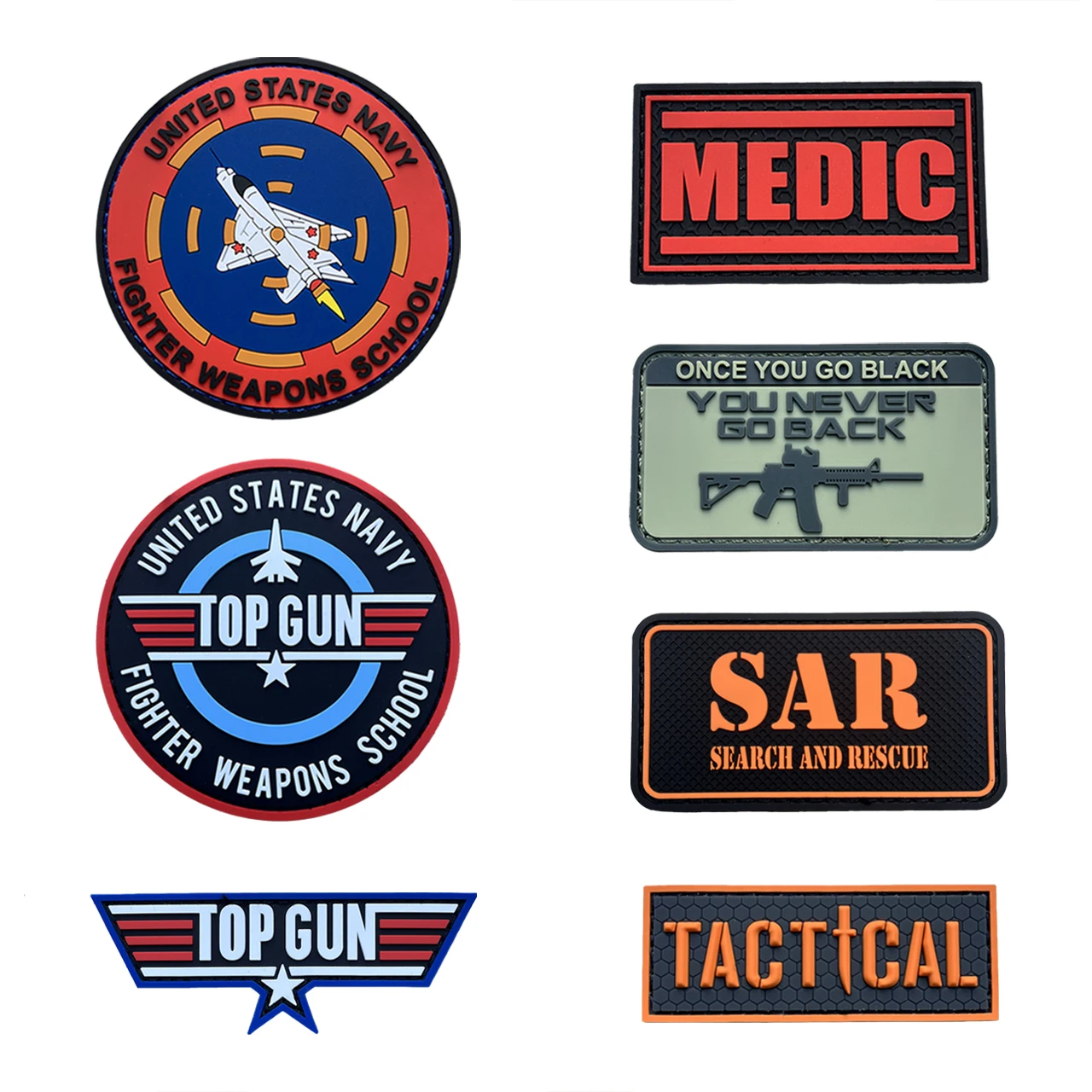 Custom Brand Logo PVC Clothes Patches Pilot Armband Medical Rescue Morale Sticker Tactical Backpack Hook Loop Badge
Custom Brand Logo PVC Clothes Patches Pilot Armband Medical Rescue Morale Sticker Tactical Backpack Hook Loop Badge