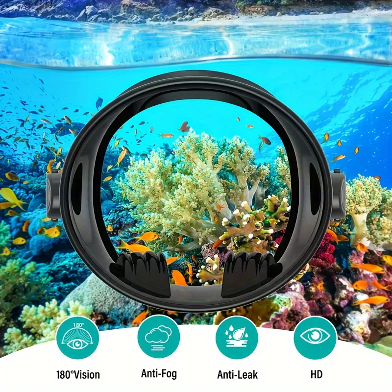 Classic Design Round Snorkel Mask, Frameless Wide View Silicone Snorkeling Mask for Swimming Snorkeling
Classic Design Round Snorkel Mask, Frameless Wide View Silicone Snorkeling Mask for Swimming Snorkeling