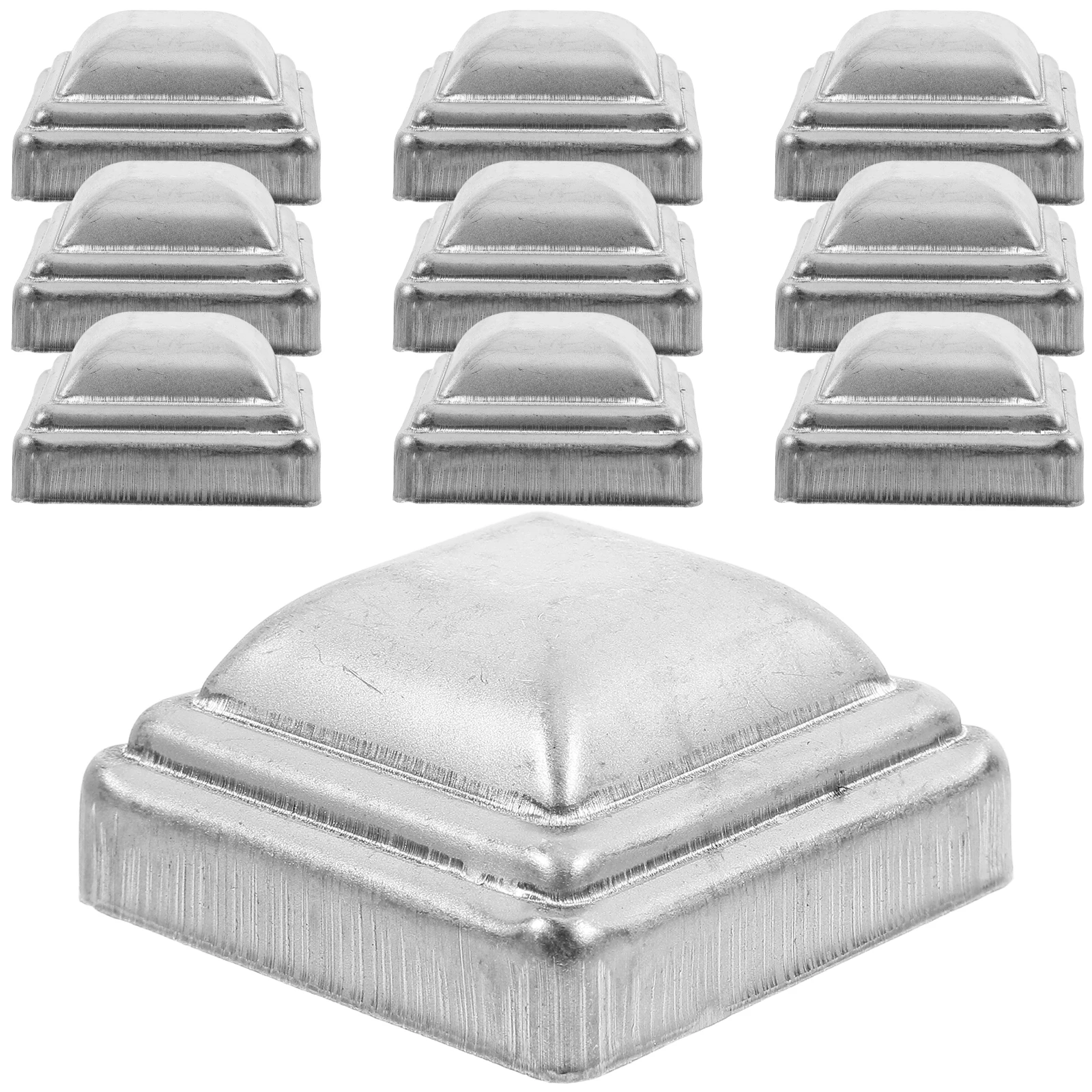 20 Pcs Fence Post Caps Metal Decorative Baluster Cap Square Wood Post Covers Garden Vinyl Toppers Porch Column Wraps
20 Pcs Fence Post Caps Metal Decorative Baluster Cap Square Wood Post Covers Garden Vinyl Toppers Porch Column Wraps