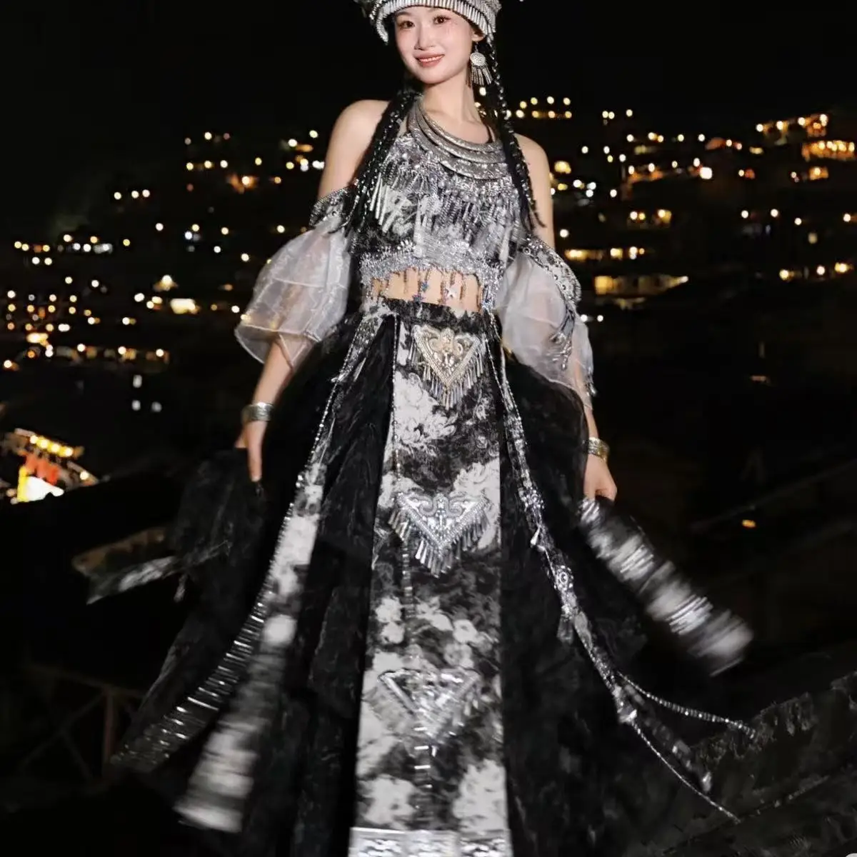 Summer Hmong Costume Women's National Style Miao Clothing Beach Party Stage Performance Suits Travel Wedding Photography Hanfu
Summer Hmong Costume Women's National Style Miao Clothing Beach Party Stage Performance Suits Travel Wedding Photography Hanfu