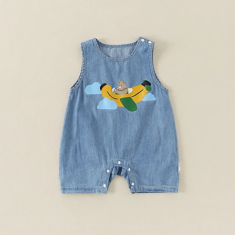 Baby A-level Jumpsuit Summer Outfit Cute and Super Cute Cartoon Summer Sleeveless Crawling Suit for Male Baby Ha Clothes
Baby A-level Jumpsuit Summer Outfit Cute and Super Cute Cartoon Summer Sleeveless Crawling Suit for Male Baby Ha Clothes