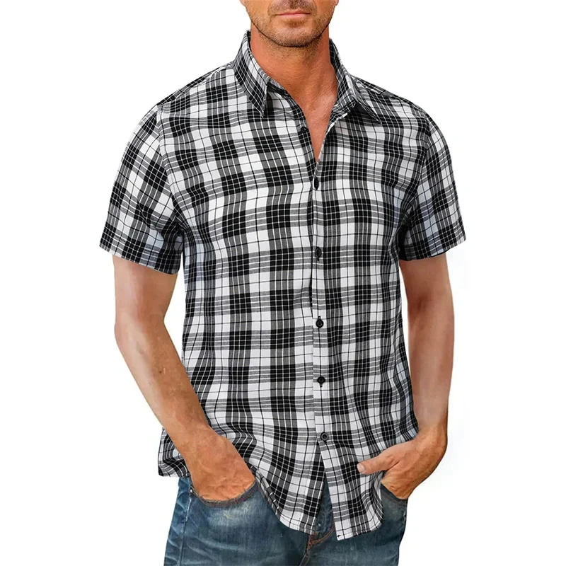 2025 Summer New Men's Shirt Plaid Shirt, Casual Short Sleeve Shirt, Fashion Design Outdoor Streetwear XS-6XL Size
2025 Summer New Men's Shirt Plaid Shirt, Casual Short Sleeve Shirt, Fashion Design Outdoor Streetwear XS-6XL Size
