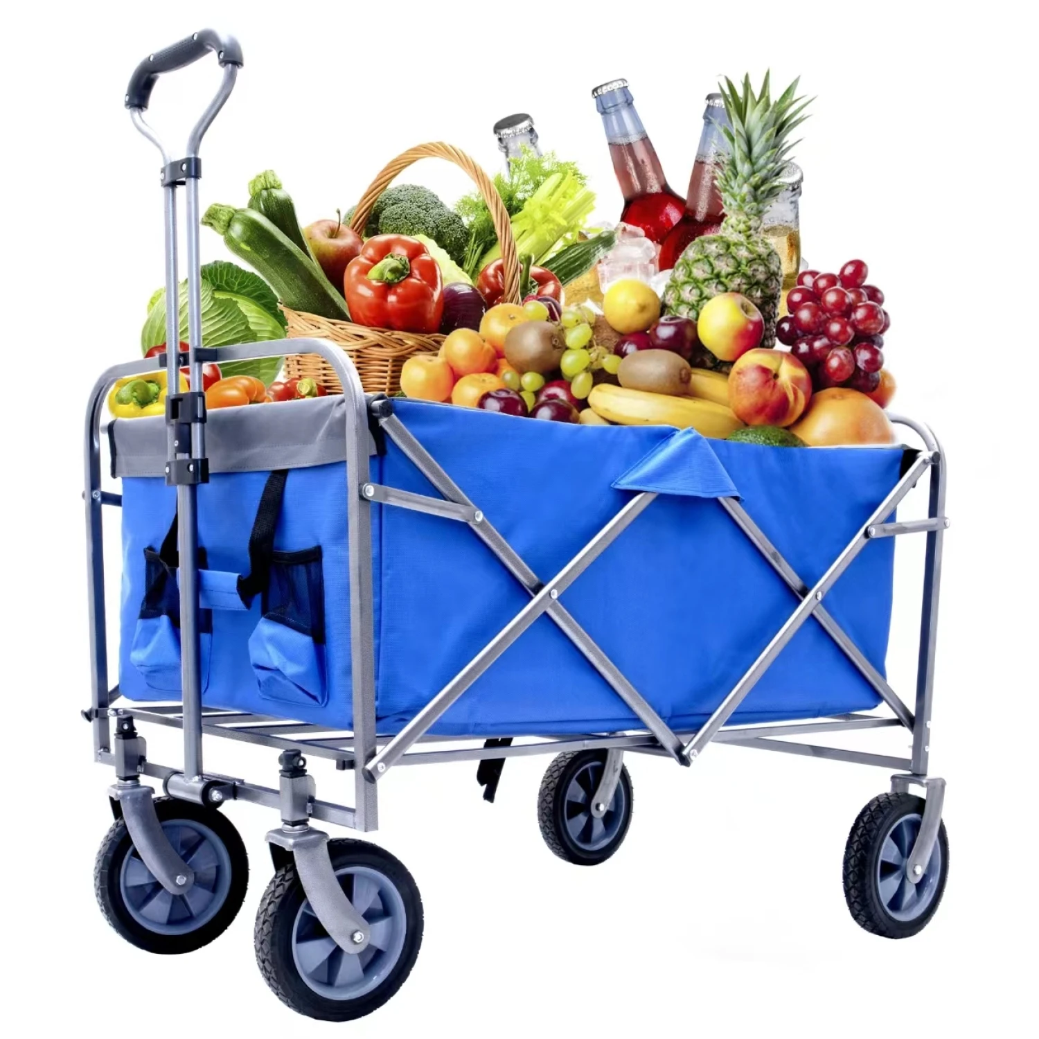 Outdoor Garden Multipurpose Micro Collapsible Beach Trolley Cart Camping Folding Wagon
Outdoor Garden Multipurpose Micro Collapsible Beach Trolley Cart Camping Folding Wagon
