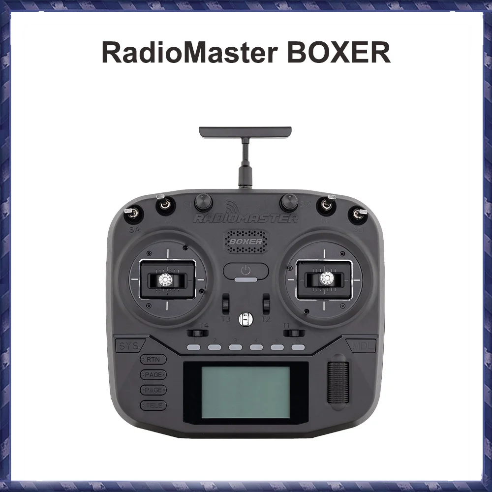 RadioMaster Boxer Radio Controller RLRS/ CC2500/ 4in1 2.4G 16CH (M2) EdgeTX Dual-Band Dual 1W Gemini Xrossband Transmitters
RadioMaster Boxer Radio Controller RLRS/ CC2500/ 4in1 2.4G 16CH (M2) EdgeTX Dual-Band Dual 1W Gemini Xrossband Transmitters