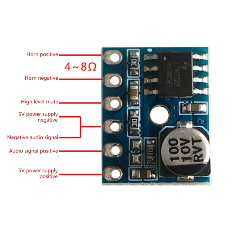 U55B 5W Single Channel Auditory Amplifier Compactly Module with Short Circuits Protections For Portable Speakers
U55B 5W Single Channel Auditory Amplifier Compactly Module with Short Circuits Protections For Portable Speakers