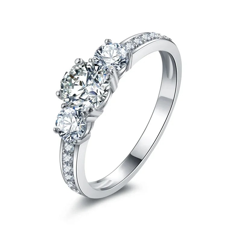 925 Sterling Silver 3 Stone Round Cut Ring Synthetic Sona Gift Jewelry For Women Eternity Rings
925 Sterling Silver 3 Stone Round Cut Ring Synthetic Sona Gift Jewelry For Women Eternity Rings