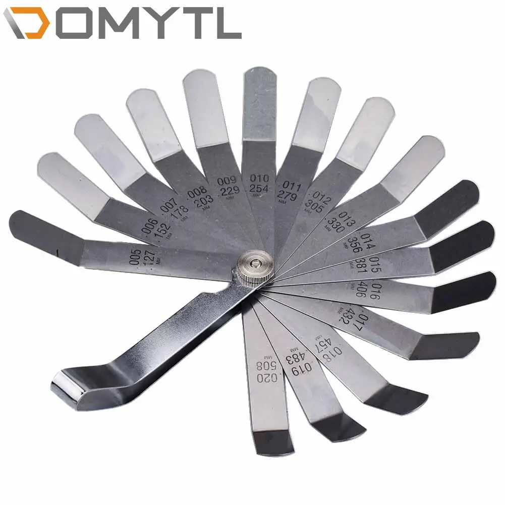 Feeler Gauge Portable Durable Various Specifications Arc Stainless Steel Feeler Gauge Gap Gauge Rangefinder 0.127-0.508MM
Feeler Gauge Portable Durable Various Specifications Arc Stainless Steel Feeler Gauge Gap Gauge Rangefinder 0.127-0.508MM