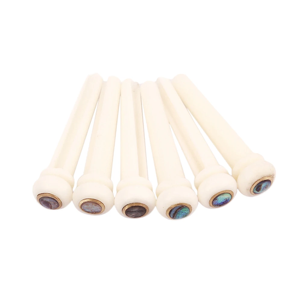 6pcs Bone Bridge Pins Brass Shell Dot For Acoustic Guitar String Nail Replacement Tool Folk Guitar Accessory
6pcs Bone Bridge Pins Brass Shell Dot For Acoustic Guitar String Nail Replacement Tool Folk Guitar Accessory