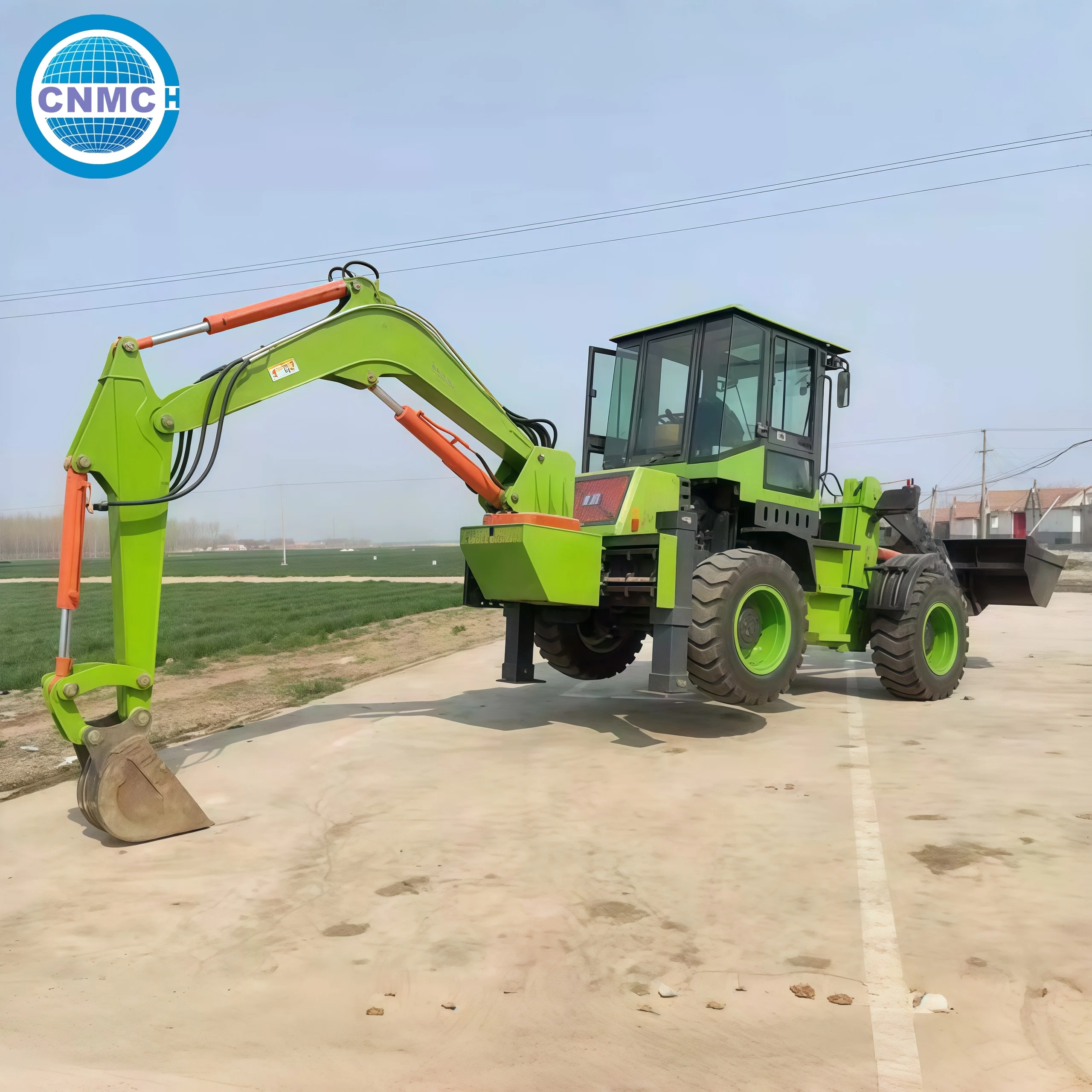CNMC 4x4 Wheel Excavator Loader Backhoe Excavator Loader A-frame leg Two-End Operation With accessories EPA CE Certified
CNMC 4x4 Wheel Excavator Loader Backhoe Excavator Loader A-frame leg Two-End Operation With accessories EPA CE Certified