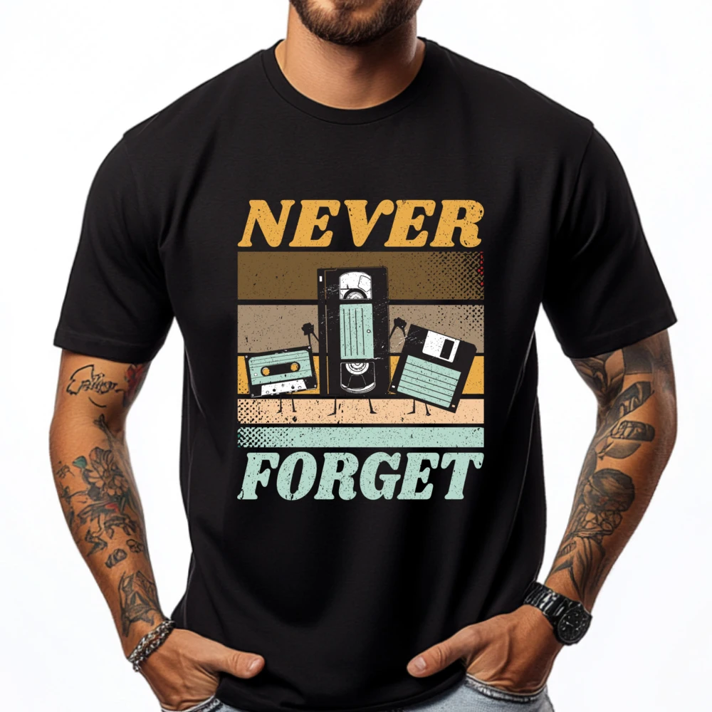 Never Forget Cool Floppy Disk Vhs And Cassette Tapes Luxury Designer Clothes Graphic Tee Shirt Loose
Never Forget Cool Floppy Disk Vhs And Cassette Tapes Luxury Designer Clothes Graphic Tee Shirt Loose