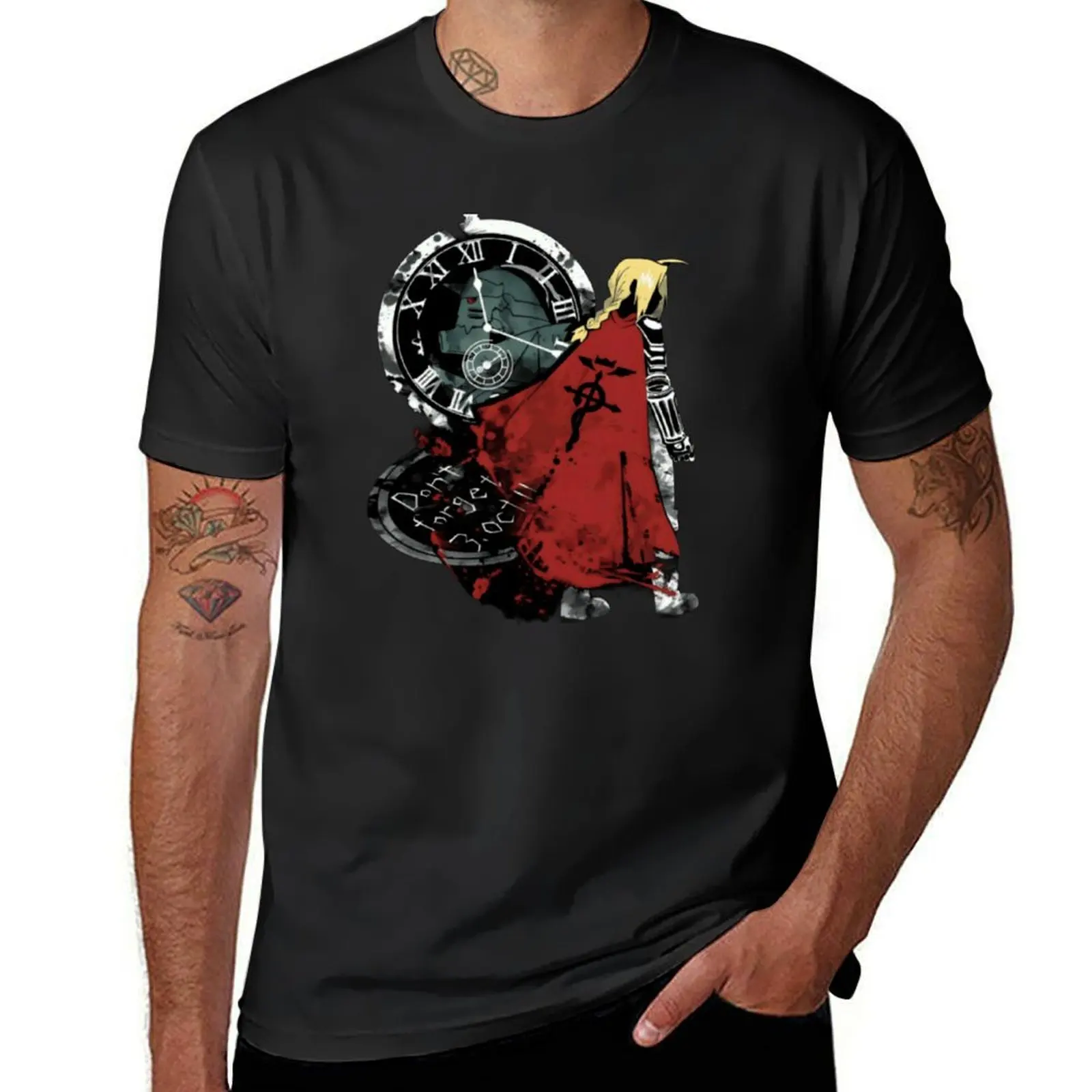 Fullmetal Alchemist T-shirt tops blacks anime Short sleeve tee fruit of the loom mens t shirts
Fullmetal Alchemist T-shirt tops blacks anime Short sleeve tee fruit of the loom mens t shirts