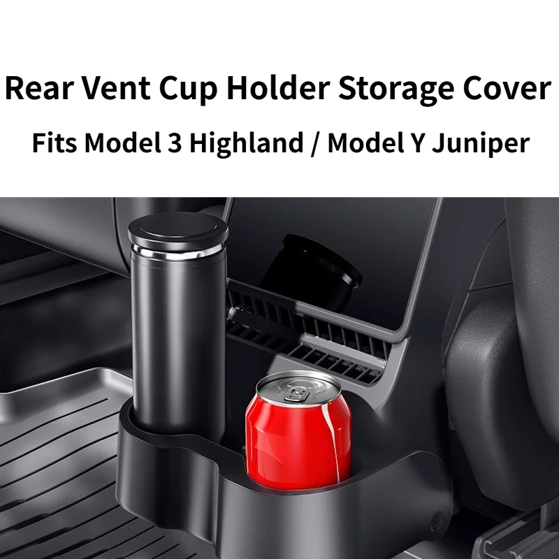 Rear Vent Cup Holder Storage Cover Fits Tesla Model 3 Highland Model Y Juniper Rear Seat Interior Storage Accessories Parts
Rear Vent Cup Holder Storage Cover Fits Tesla Model 3 Highland Model Y Juniper Rear Seat Interior Storage Accessories Parts