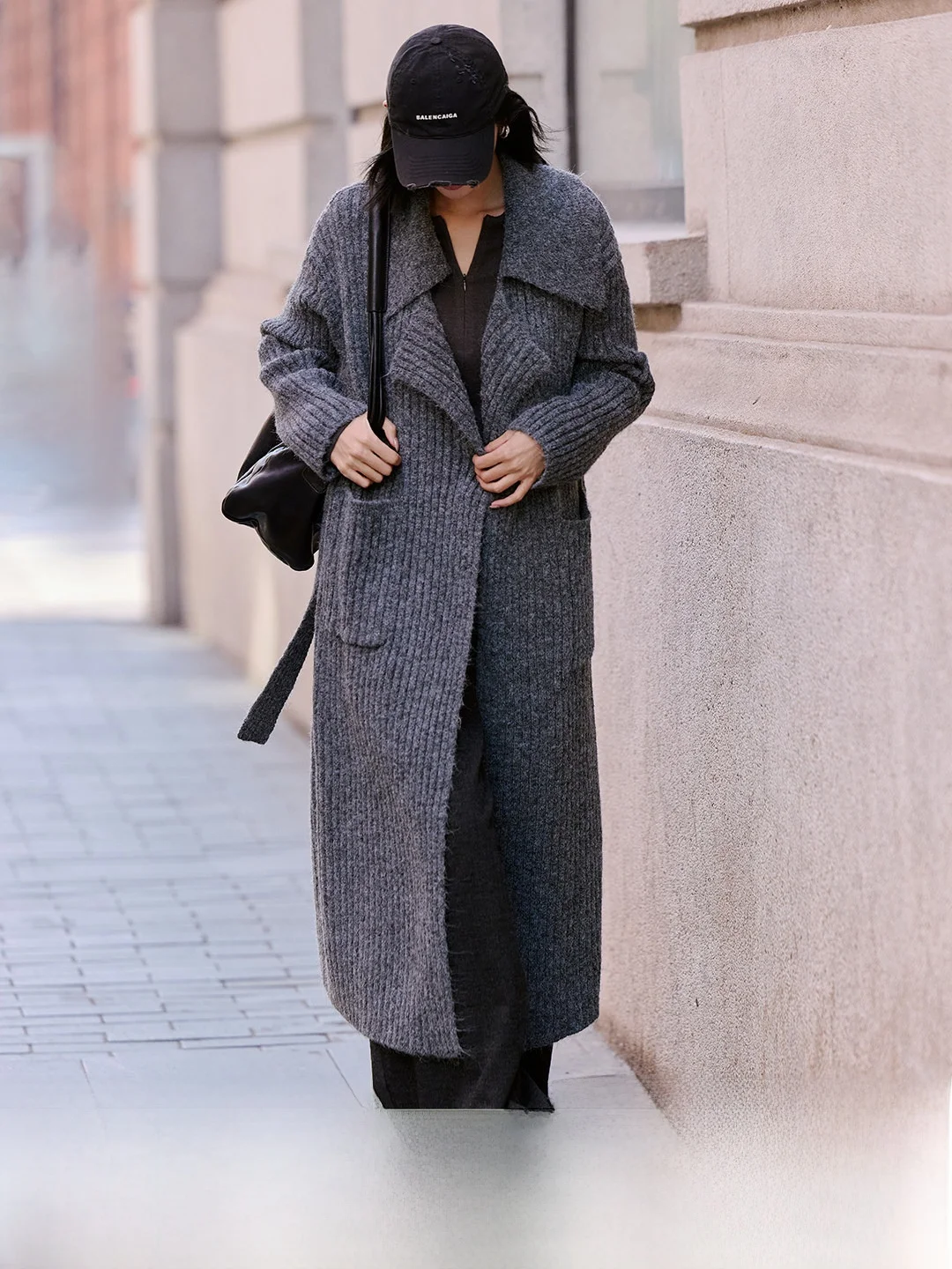 Luna7xi ey Knitted Open Cardigan Women's Mid-Length Large Collar Belted Outer Coat Comfortable Korean Sle Long Sve
Luna7xi ey Knitted Open Cardigan Women's Mid-Length Large Collar Belted Outer Coat Comfortable Korean Sle Long Sve