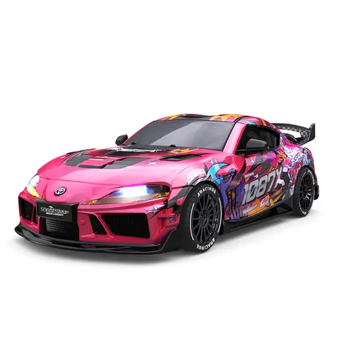 New 1:43 RC Drift Car, 2.4G Four-wheel Drive, with Steering Gyroscope Adjustable Speed Cool Light, JXC SP4301 RC Car Toy Gift