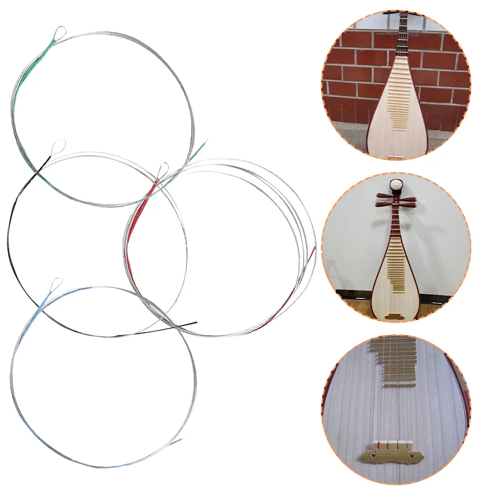 4Pcs Pipa Strings Steel Wire Professional Replacement for Practice Performance Clear Tone Musical Instrument Accessories
4Pcs Pipa Strings Steel Wire Professional Replacement for Practice Performance Clear Tone Musical Instrument Accessories