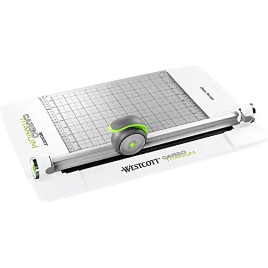 12 CarboTitanium 45mm Rotary Metal Base Trimmer for precision cutting, White and Green, ultra-durable corrosion-resistant mater
12 CarboTitanium 45mm Rotary Metal Base Trimmer for precision cutting, White and Green, ultra-durable corrosion-resistant mater