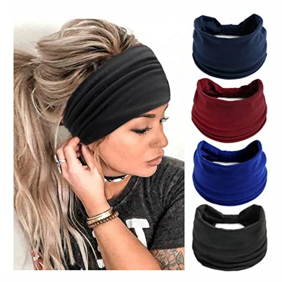 Boho Headbands For Women Fashion Stretch Wide Hair Bands Knoted Turban Head Bands Yoga Running Sweatband Elastic Headband Styli
Boho Headbands For Women Fashion Stretch Wide Hair Bands Knoted Turban Head Bands Yoga Running Sweatband Elastic Headband Styli