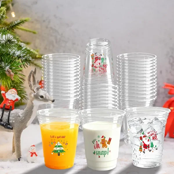 100 Pack Christmas Plastic Cups Disposable 12oz Merry Christmas Clear Plastic Party Cups Xmas Tree
100 Pack Christmas Plastic Cups Disposable 12oz Merry Christmas Clear Plastic Party Cups Xmas Tree
