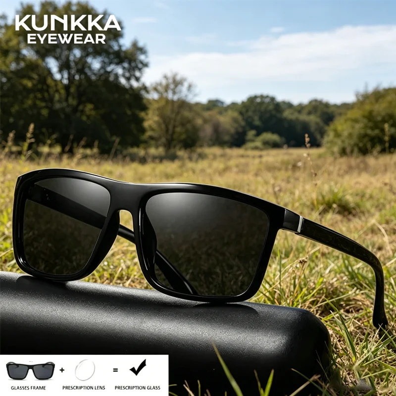 KUNKKA Fashion Vintage Square Polarized Prescription Sunglasses Luxury Brand Designer Optical Sun Glasses for Women Men Driving
KUNKKA Fashion Vintage Square Polarized Prescription Sunglasses Luxury Brand Designer Optical Sun Glasses for Women Men Driving
