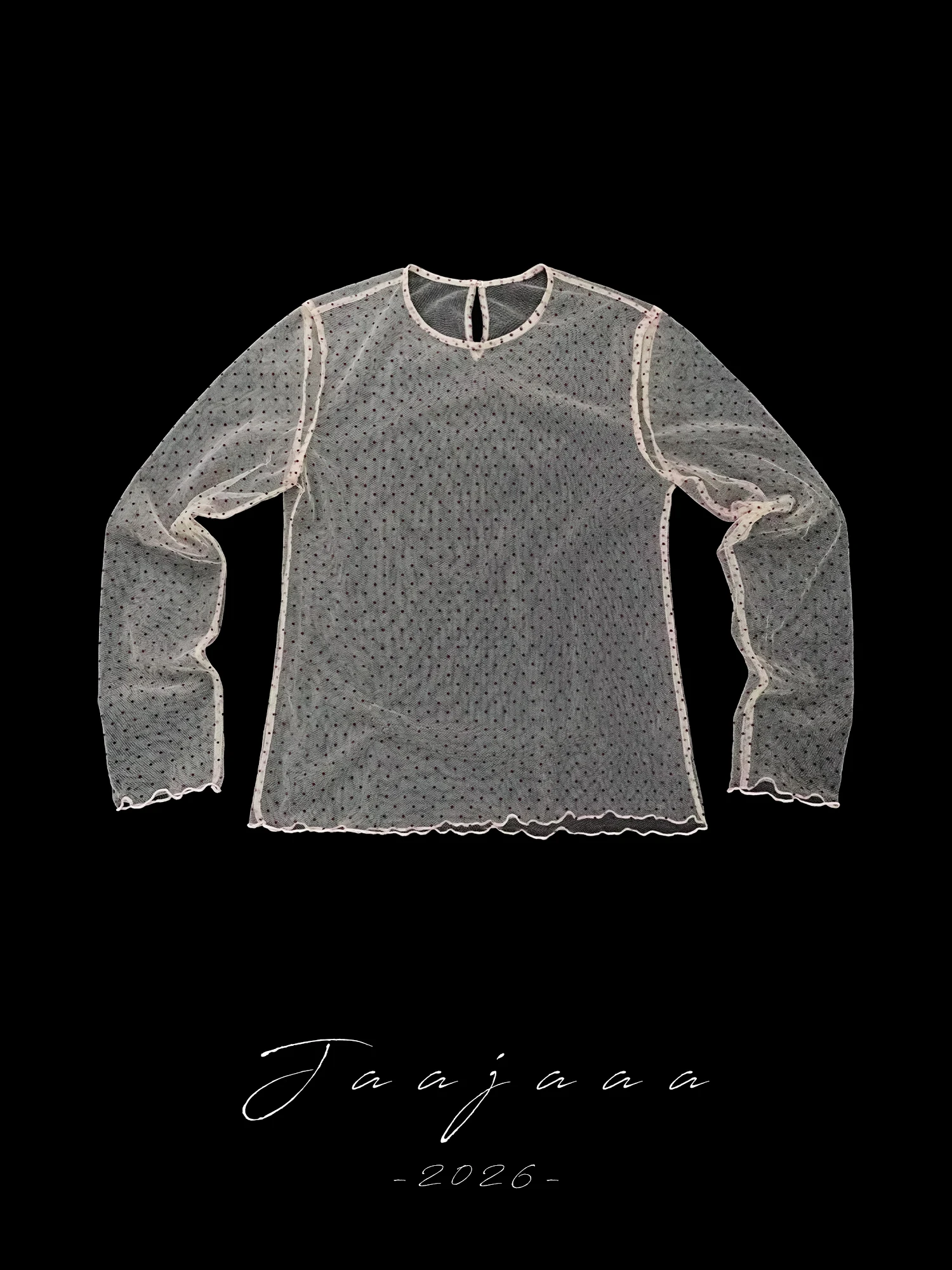 Jaajaaa Seina Micro Light Dot Mesh Base Thin Spring Summer T-Shirt Casual Style Straight Cut Long Sleeve round Neck Top
Jaajaaa Seina Micro Light Dot Mesh Base Thin Spring Summer T-Shirt Casual Style Straight Cut Long Sleeve round Neck Top