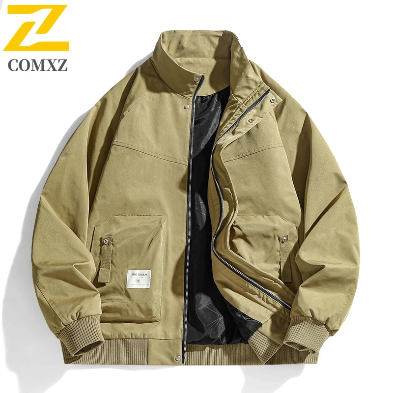 M-8XL plus size Jacket Men's Autumn Retro Comfortable Solid Color Windproof Baseball Coat Casual Camping Hunting Work Jackets
M-8XL plus size Jacket Men's Autumn Retro Comfortable Solid Color Windproof Baseball Coat Casual Camping Hunting Work Jackets