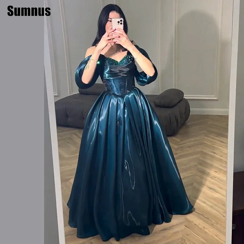 Sumnus Princess A-Line Evening Dresses Women Sweetheart Pleats Beaded Draped Maxi Prom Dresses 2026 Birthday Dress Customized
Sumnus Princess A-Line Evening Dresses Women Sweetheart Pleats Beaded Draped Maxi Prom Dresses 2026 Birthday Dress Customized