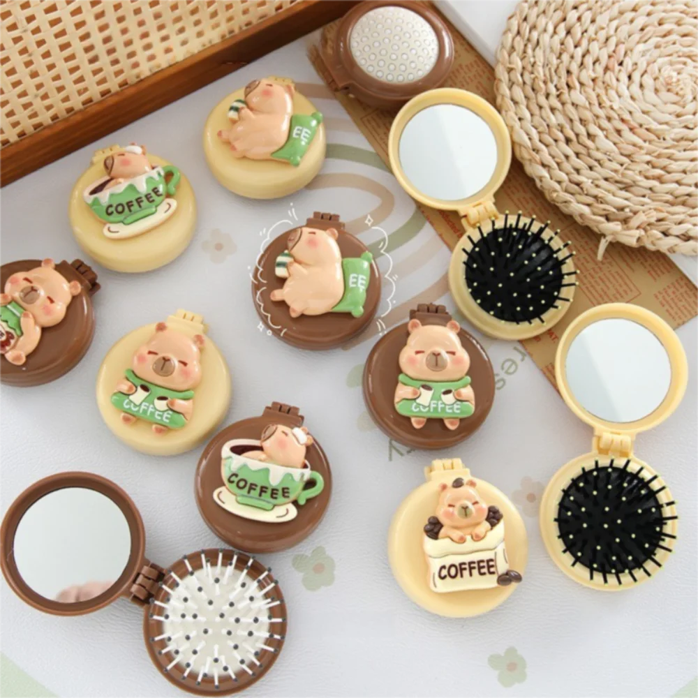 New Foldable Air Cushion Comb Portable Mini Mirror Head Massage Comb Cartoon Design Dual Function Scalp Meridian Comb Travel Use
New Foldable Air Cushion Comb Portable Mini Mirror Head Massage Comb Cartoon Design Dual Function Scalp Meridian Comb Travel Use