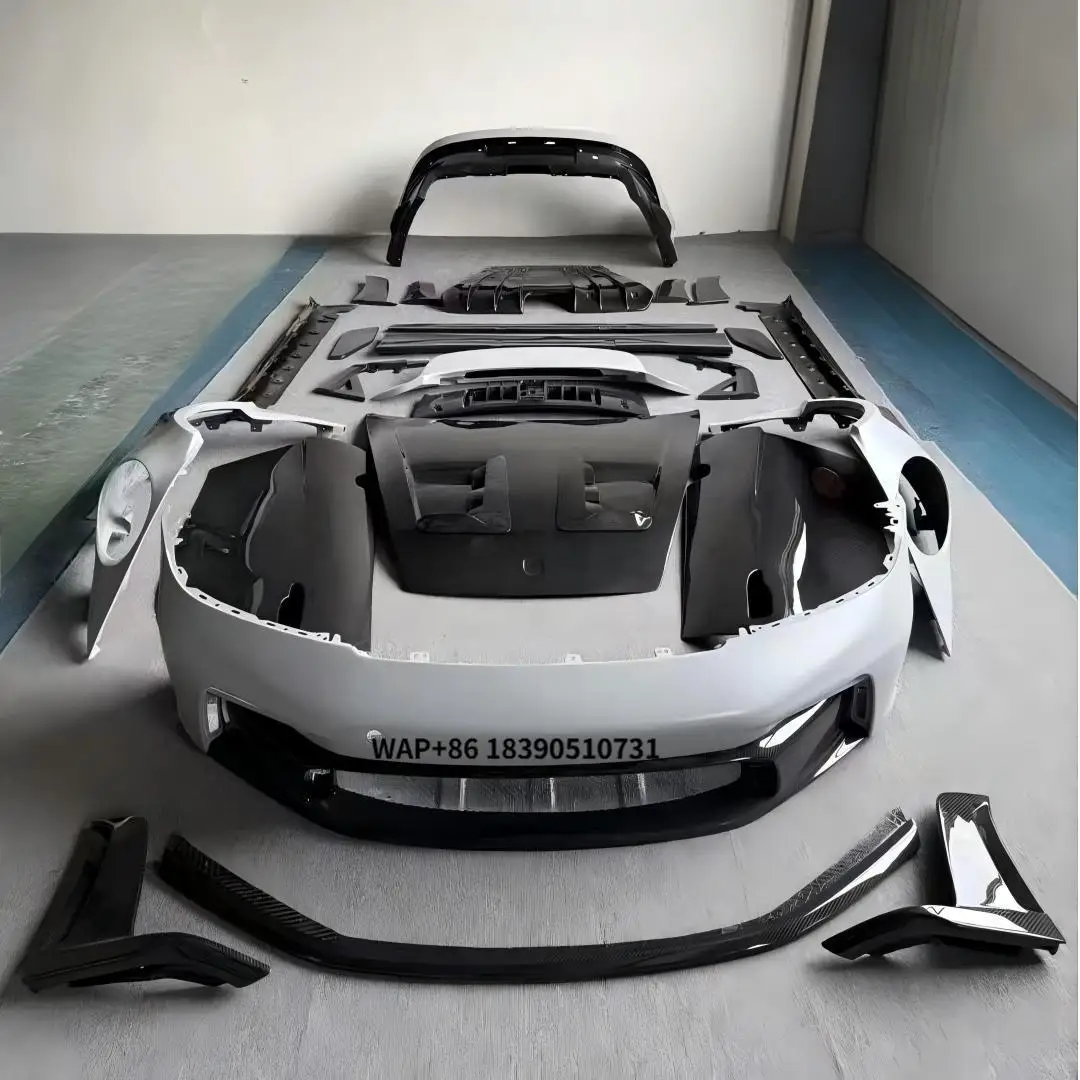 New for 911 992 Carrera GT3RS Dry Carbon Fiber Body Kit Bolt-On Front/Rear Bumpers & Hood Universal Fitment
New for 911 992 Carrera GT3RS Dry Carbon Fiber Body Kit Bolt-On Front/Rear Bumpers & Hood Universal Fitment