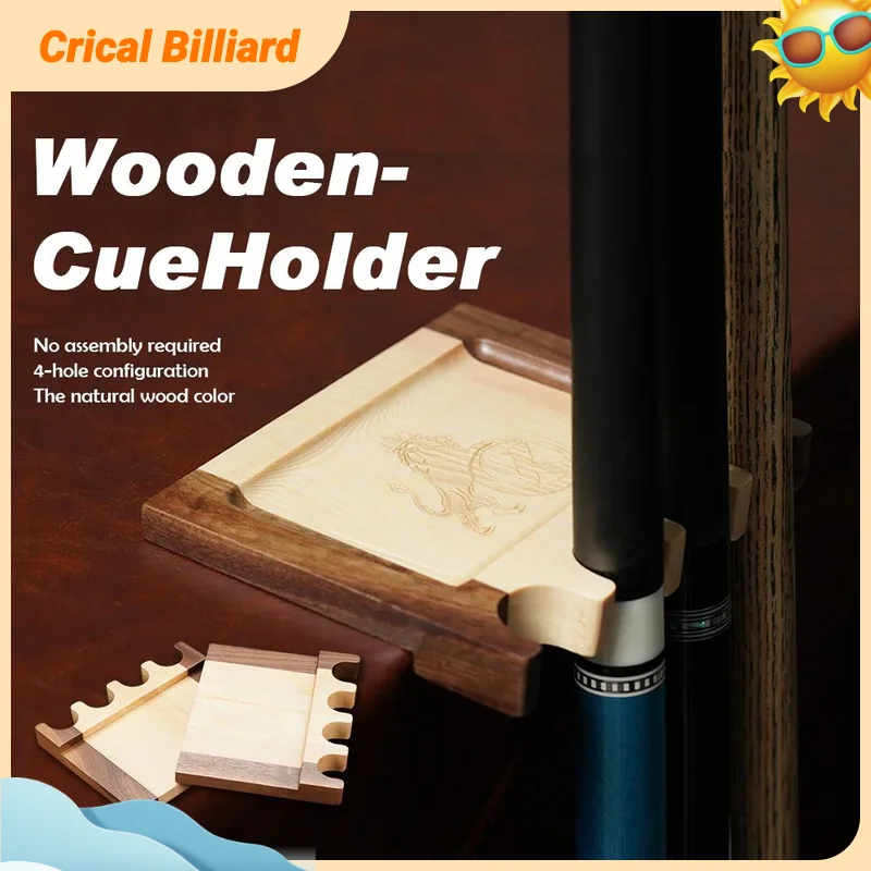 KONLLEN Billiard Pool Cue Stick Holder Rest Portable Cue Holder 4 Cues Wood Durable Billiard Cue Rack for Pool Bars Accessories
KONLLEN Billiard Pool Cue Stick Holder Rest Portable Cue Holder 4 Cues Wood Durable Billiard Cue Rack for Pool Bars Accessories