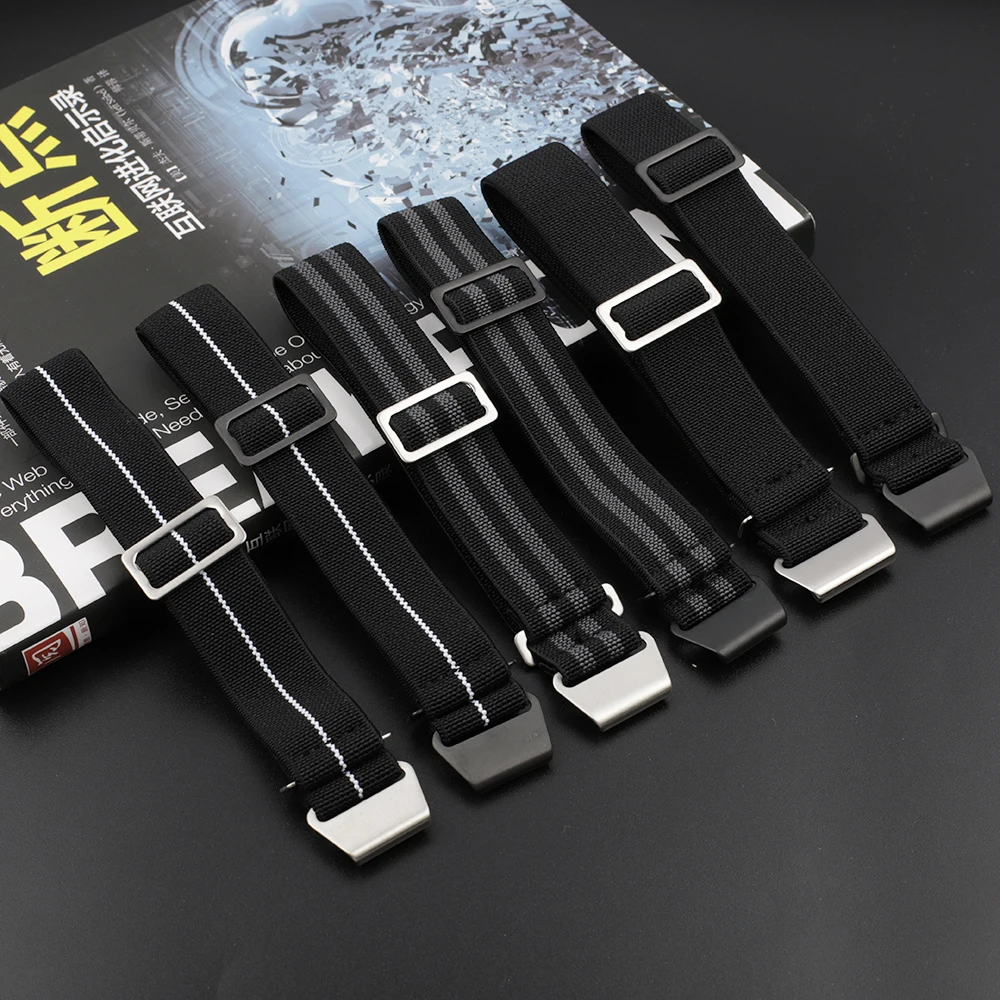 Premium French Troops Parachute Bag Elastic Watch Strap 18mm 20mm 22mm Nylon Watch Bands Universal Smart Watch Fabric Wristband
Premium French Troops Parachute Bag Elastic Watch Strap 18mm 20mm 22mm Nylon Watch Bands Universal Smart Watch Fabric Wristband