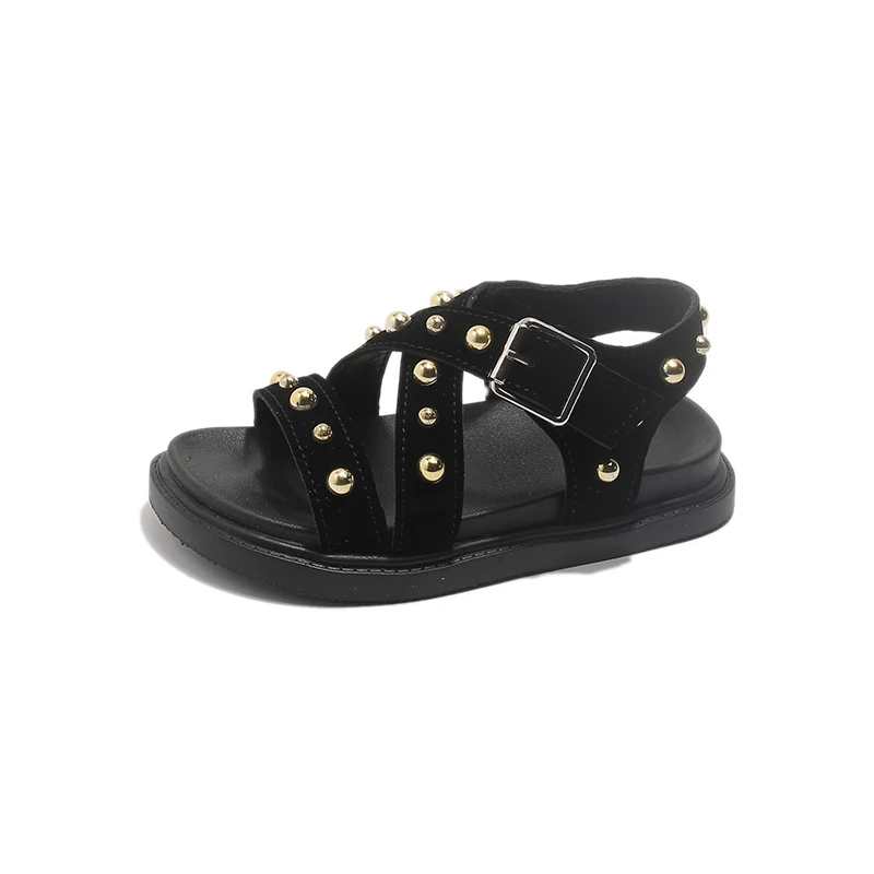 2026 Summer New Girls' Rivet Sandals - Cross Strap Princess Roman Shoes Fashionable Children's Dressy Sandals for Little Girls
2026 Summer New Girls' Rivet Sandals - Cross Strap Princess Roman Shoes Fashionable Children's Dressy Sandals for Little Girls