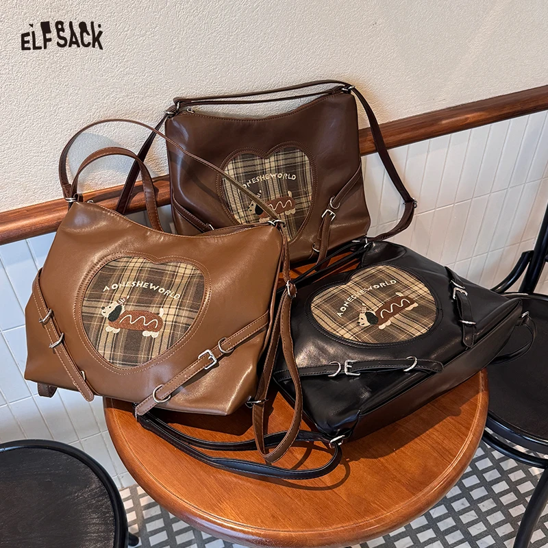ELFSACK 2025 Autumn New Arrival Casual Patchwork Checkered Print Multifunctional Shoulder Bag For Woman
ELFSACK 2025 Autumn New Arrival Casual Patchwork Checkered Print Multifunctional Shoulder Bag For Woman