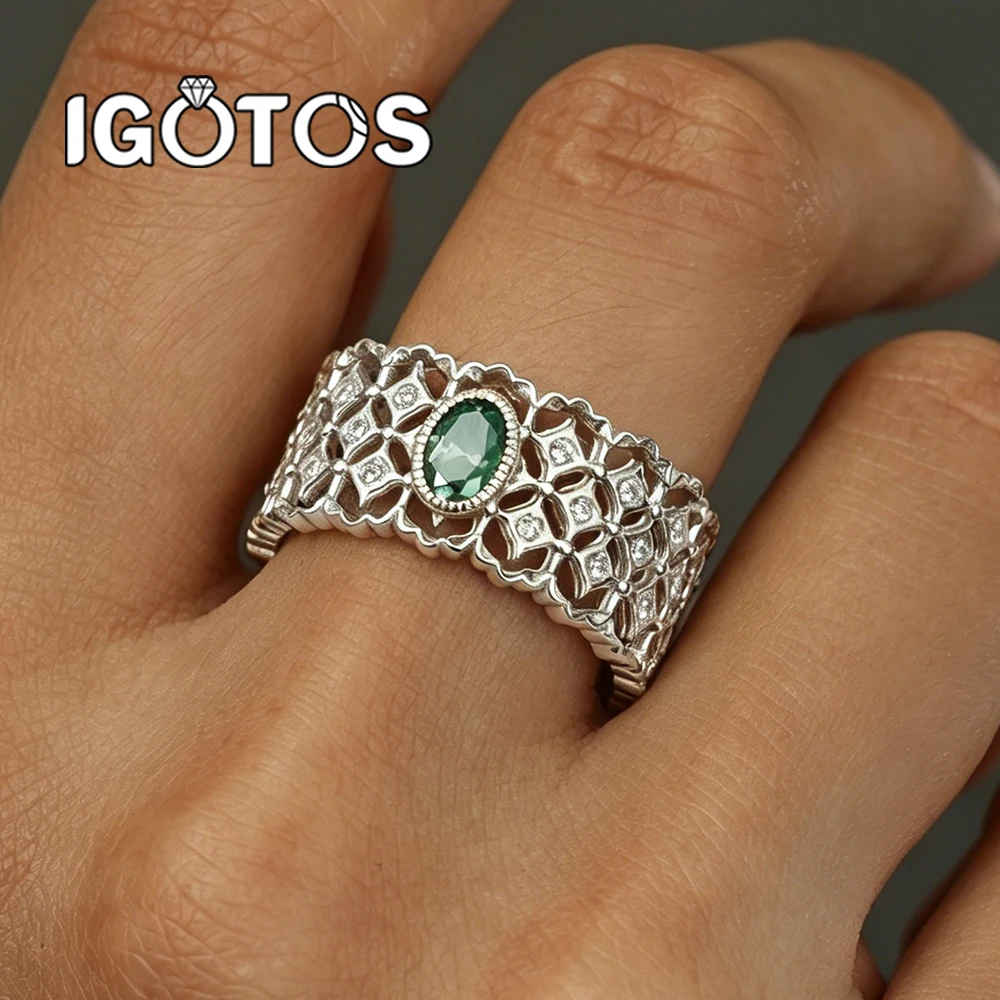 Certified 0.5CT Oval Green Moissanite Wedding Ring for Women 100% 925 Sterling Silver Lace Filigree Wide Band Luxury Jewelry Gif
Certified 0.5CT Oval Green Moissanite Wedding Ring for Women 100% 925 Sterling Silver Lace Filigree Wide Band Luxury Jewelry Gif